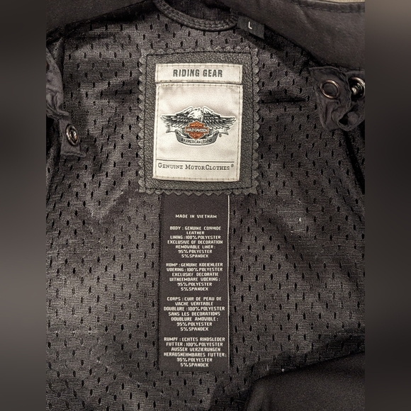 NWT Harley Davidson Miss Enthusiast 3-in-1 Leather Riding Jacket - Picture 9 of 15